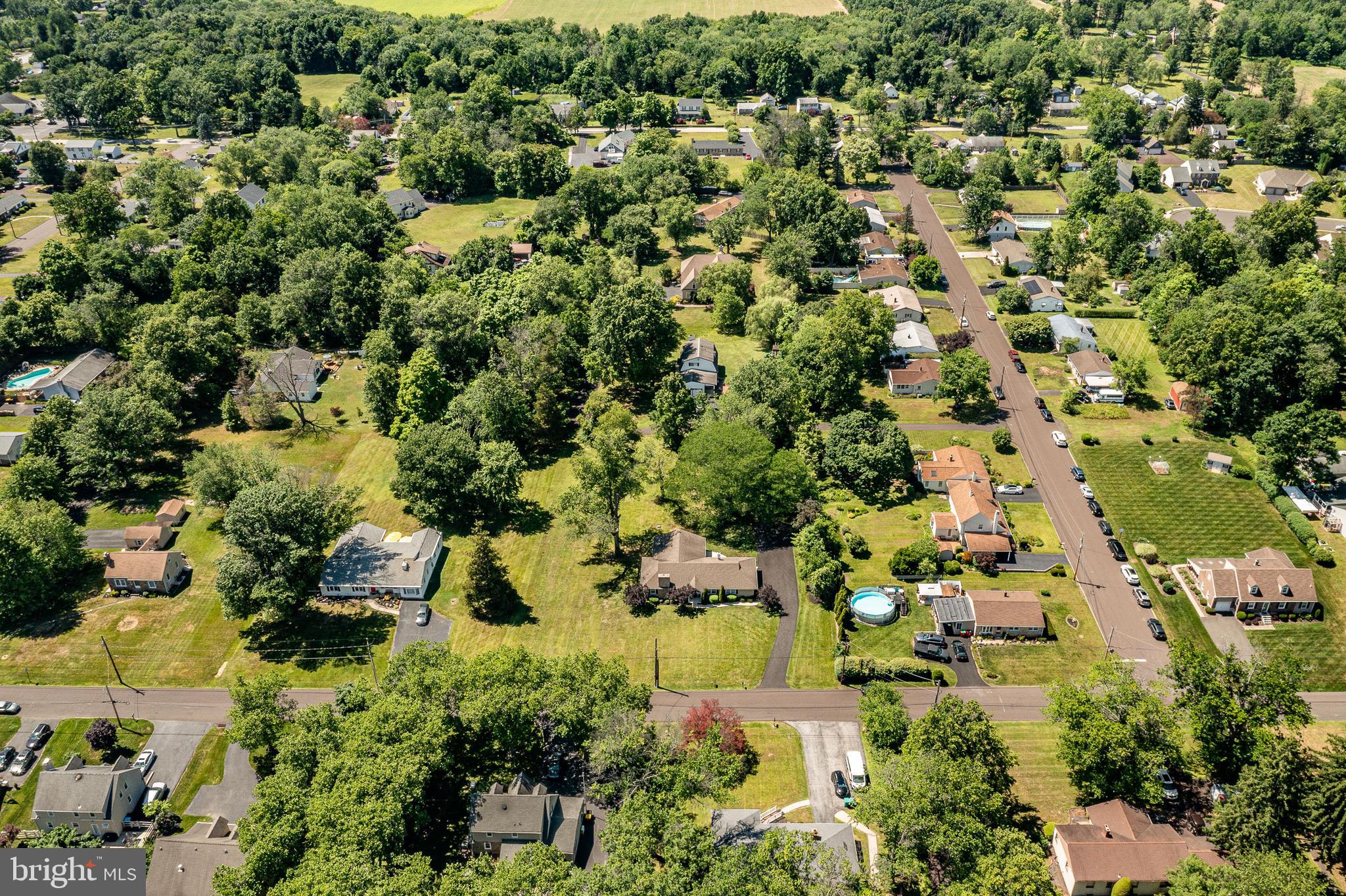 246 Oak Park Road Hatfield, PA 19440 - Photo 41 of 45 an aerial view of residential houses with outdoor space and trees