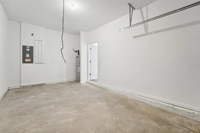 a view of room that has a grey walls