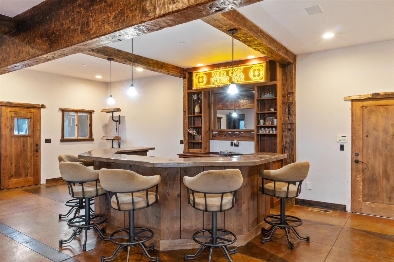 644 Crestview Drive Murphys, CA 95247 - Photo 40 of 56 a dining hall with furniture and wooden floor