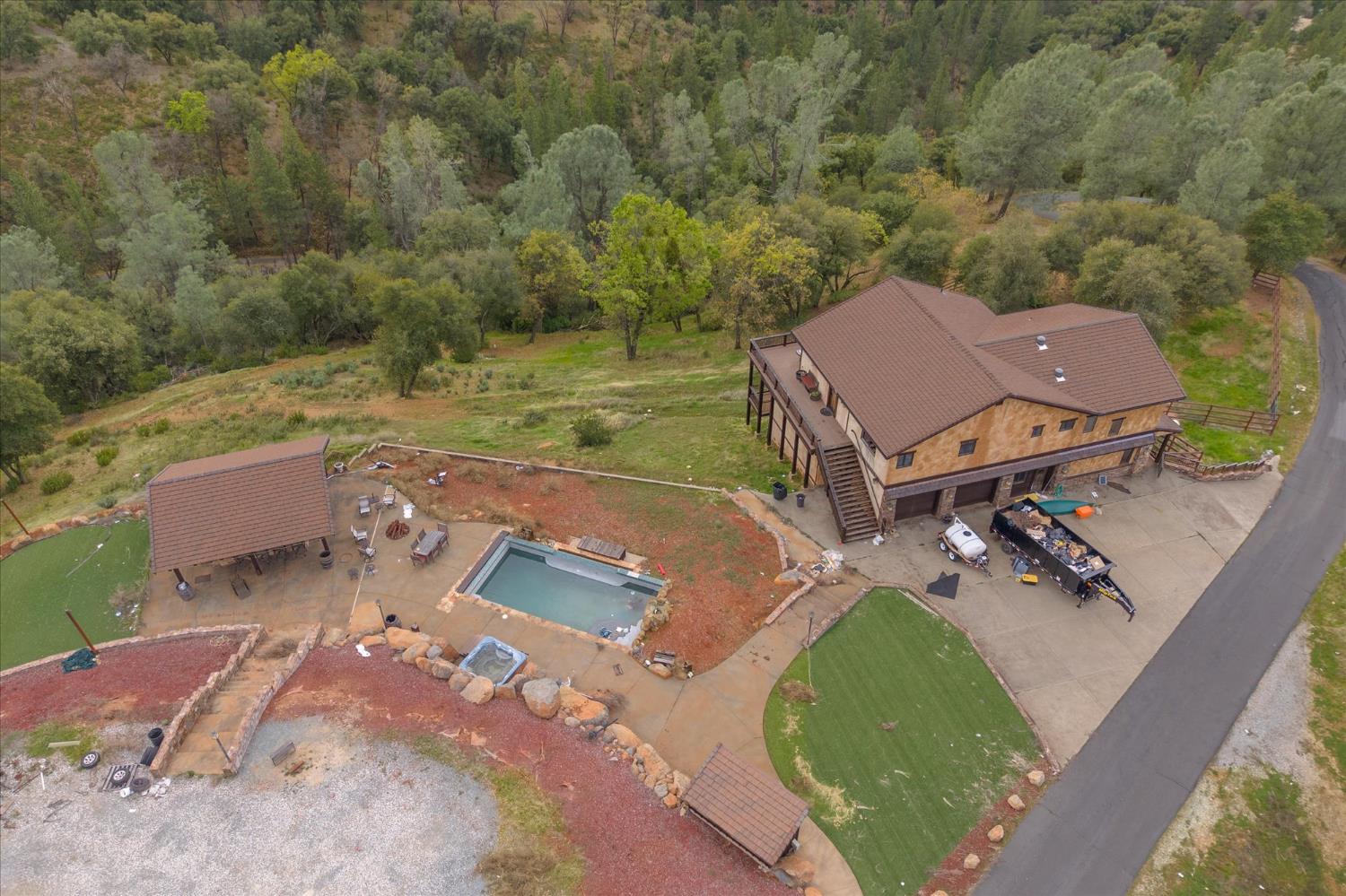 644 Crestview Drive Murphys, CA 95247 - Photo 4 of 56 an aerial view of a house with outdoor space