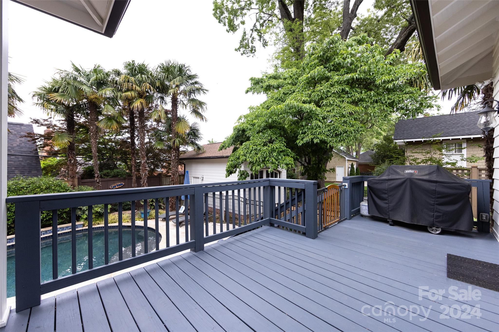 2310 Westfield Road Charlotte, NC 28207 - Photo 36 of 43 a view of a deck with wooden floor and barbeque oven