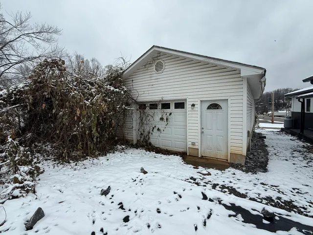 a backyard of a house