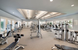 20784 Corkscrew Shores Boulevard Estero, FL 33928 - Photo 3 of 4 a view of a room with gym equipment