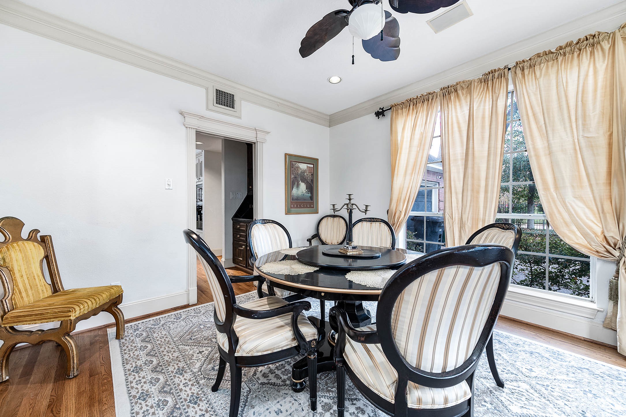 7110 Gary Street Houston, TX 77055 - Photo 9 of 50 a view of a dining room with furniture window and outside view