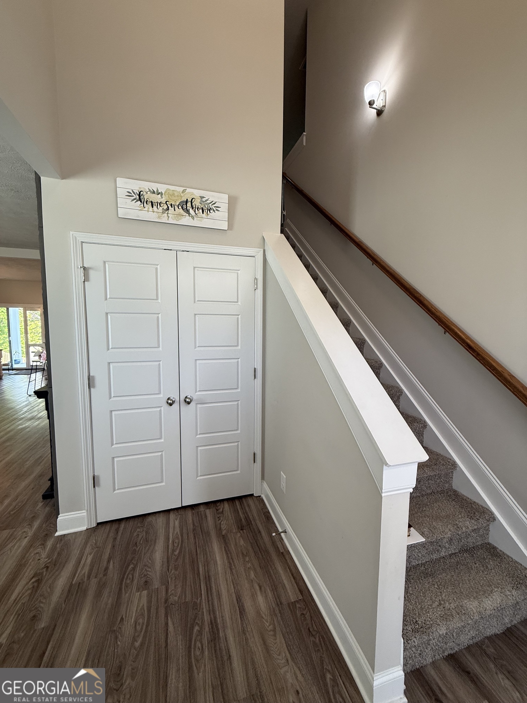 136 Pebble Lane Harlem, GA 30814 - Photo 2 of 30 a view of a hallway with wooden floor