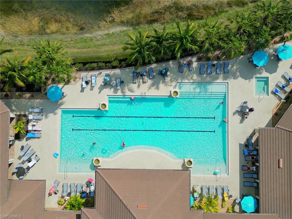 2079 Antigua Lane Naples, FL 34120 - Photo 43 of 44 Drone / aerial view of a pool area