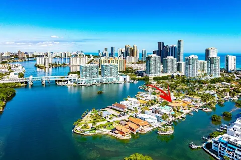 a view of a city with tall buildings