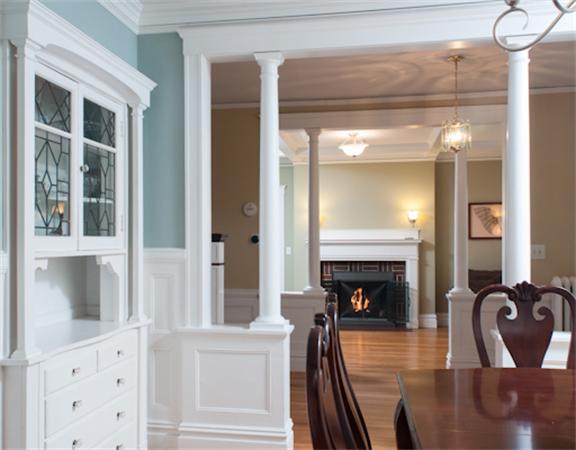 28 Manemet Road Newton, MA 02459 - Photo 4 of 15 a view of living room with furniture and fireplace