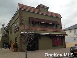 a front view of a building