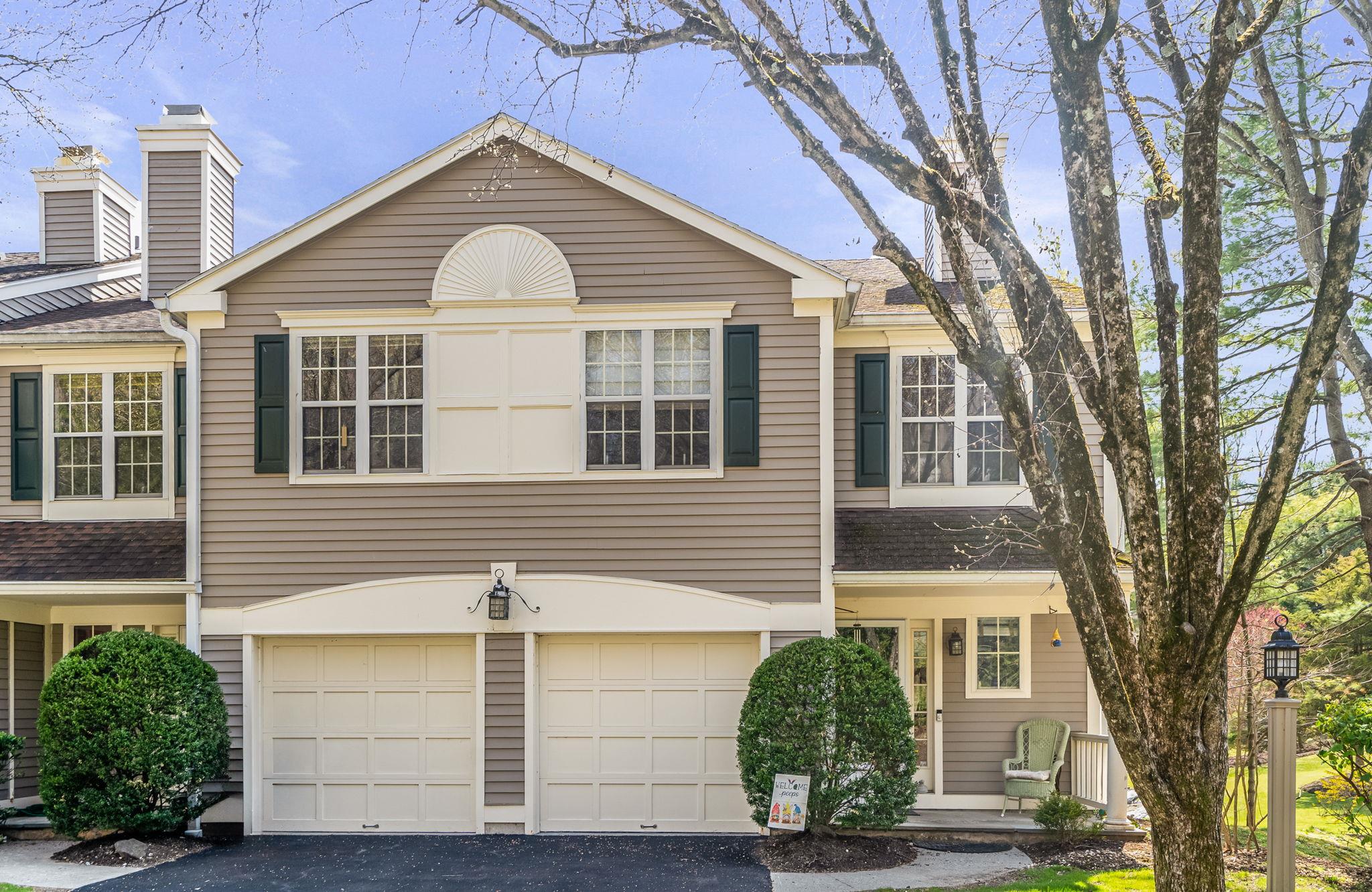a front view of a house