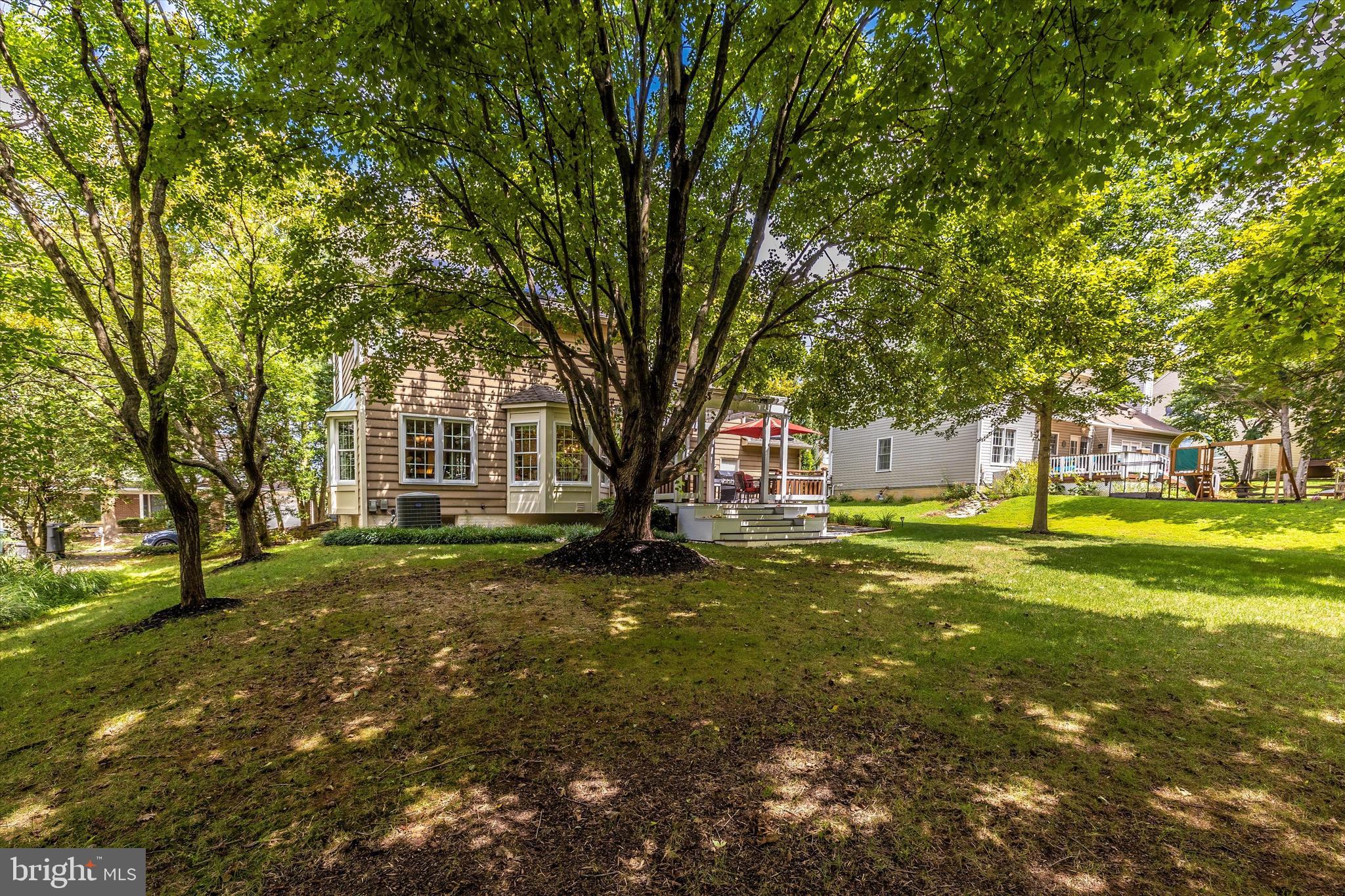 18836 Falling Star Road Germantown, MD 20874 - Photo 26 of 47 large private backyard with mature trees
