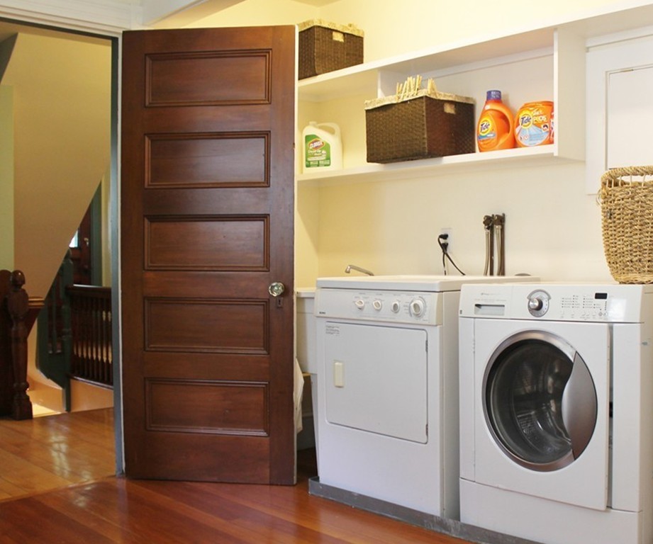 166 Chestnut Street Cambridge, MA 02139 - Photo 18 of 30 a utility room with dryer and washer