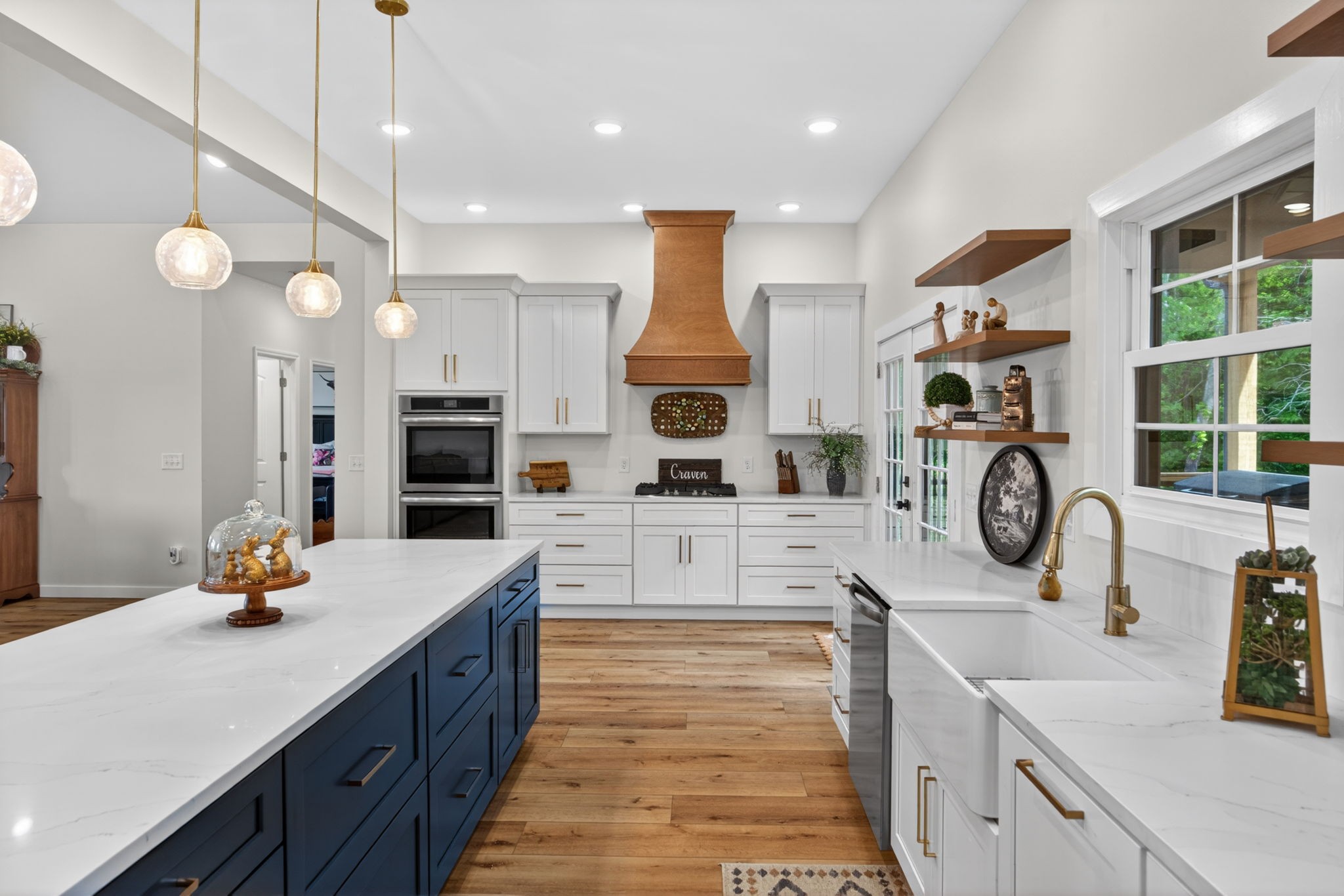 1288 Hills Trace Road Morrison, TN 37357 - Photo 16 of 57 a large kitchen with kitchen island a large counter space a sink stainless steel appliances and cabinets