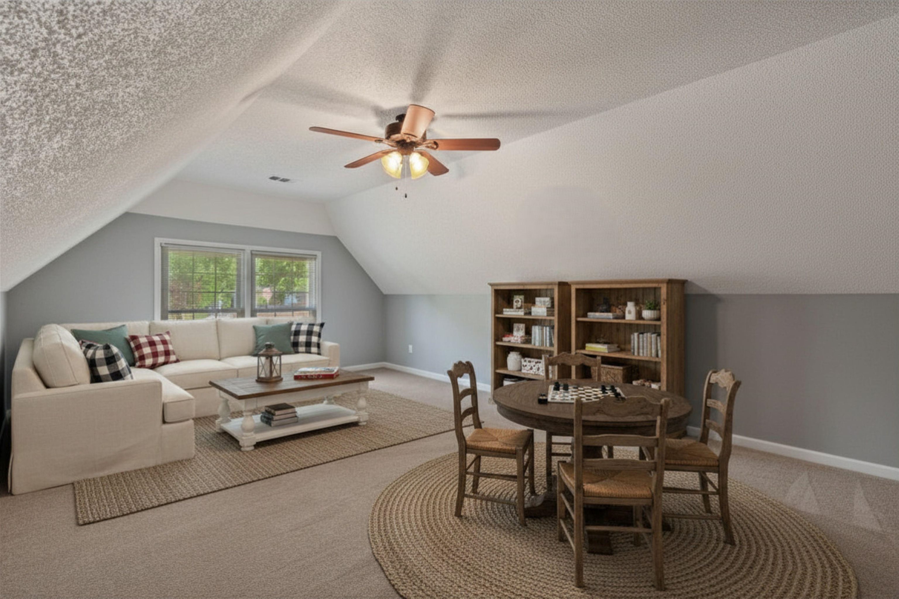 10288 Waterford Road Collierville, TN 38017 - Photo 25 of 35 BEDROOM 4 - PLAYROOM (20x13) Flexible space with a double closet and pull-down attic stairs—ideal as a fourth bedroom or bonus room. Virtually Staged Photo