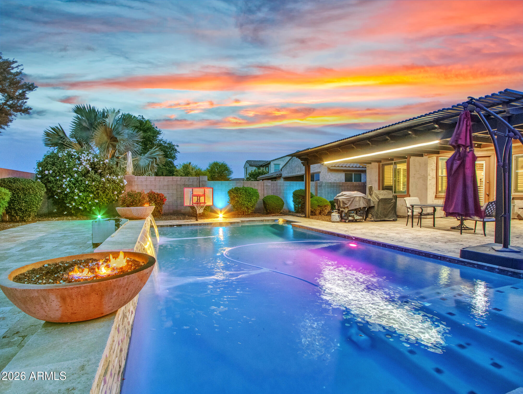 18216 West Montecito Avenue Goodyear, AZ 85395 - Photo 26 of 26 Evening_03_Backyard-&-Pool-(12)