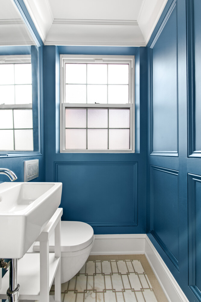 333 East 68th Street, Unit PHC Manhattan, NY 10065 - Photo 6 of 24 a bathroom with a sink a toilet and window