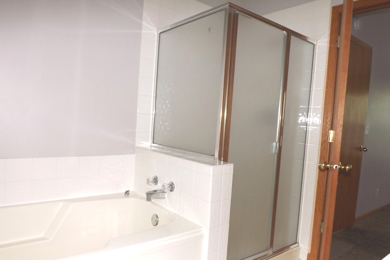 512 West Wildspring Road Round Lake, IL 60073 - Photo 12 of 16 a bathroom with a bathtub and a shower