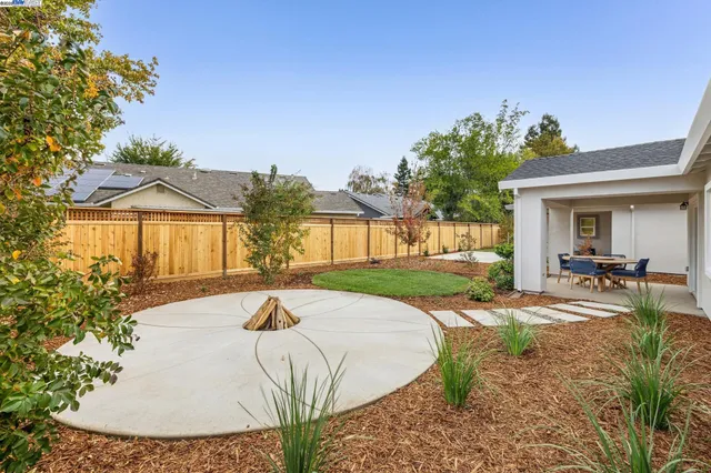 a view of a house with backyard