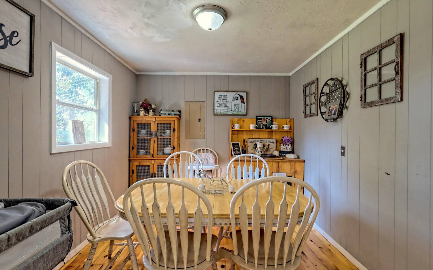 760 Panther Top Road Murphy, NC 28906 - Photo 15 of 45 a view of a dining room with furniture window and wooden floor