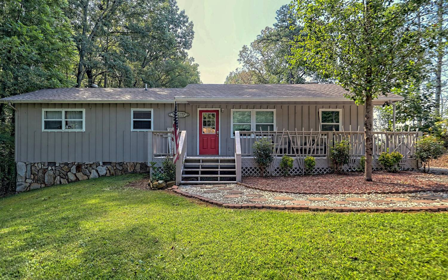 760 Panther Top Road Murphy, NC 28906 - Photo 31 of 45 a view of a house with backyard and a tree