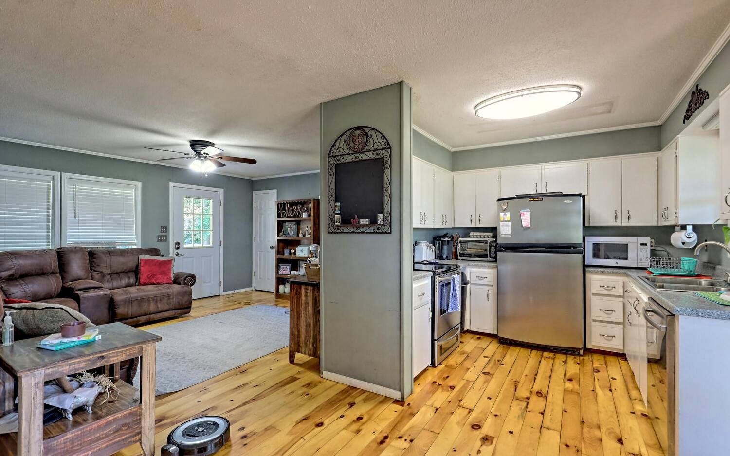 760 Panther Top Road Murphy, NC 28906 - Photo 10 of 45 a living room with stainless steel appliances furniture and a kitchen view