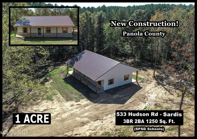 $244,000 | 533 Hudson Road, Sardis, MS 38666