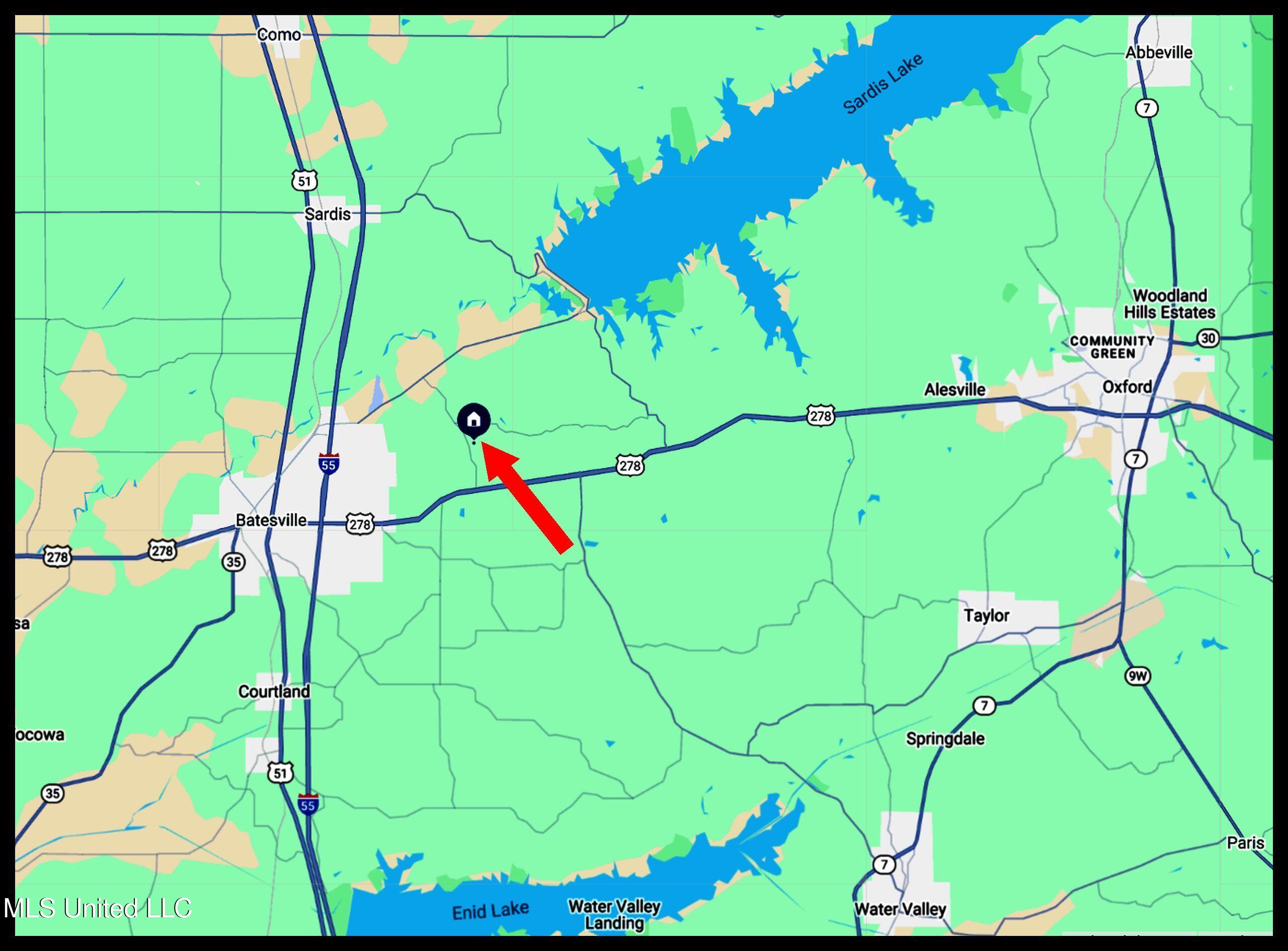 533 Hudson Road Sardis, MS 38666 - Photo 3 of 106 533hudmap