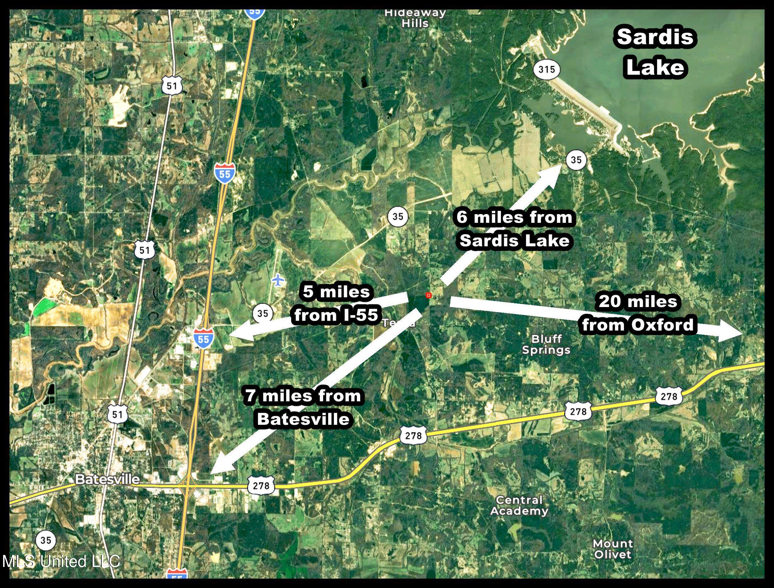 533 Hudson Road Sardis, MS 38666 - Photo 4 of 106 533 hudson location map