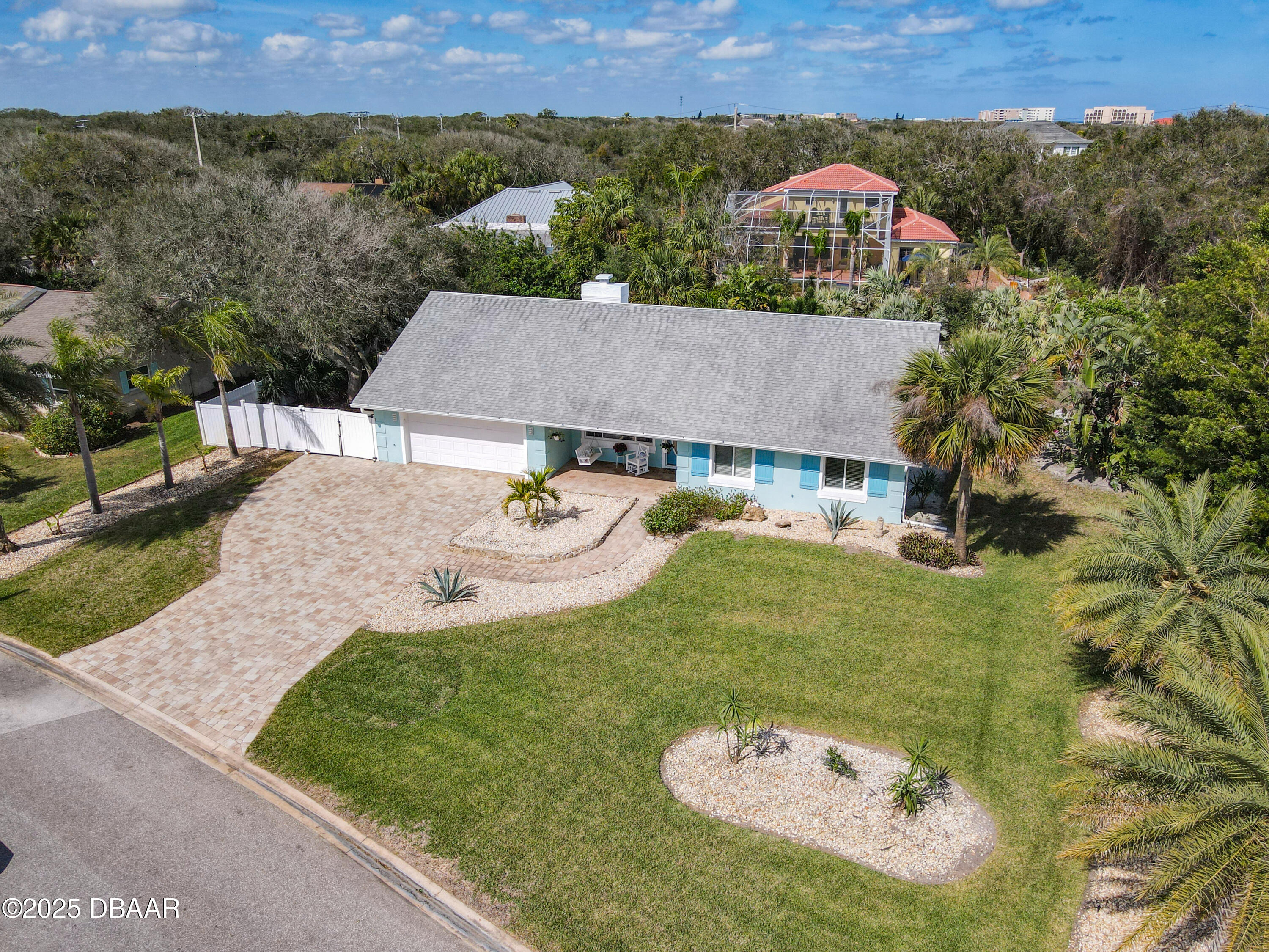 86 Rains Court Ponce Inlet, FL 32127 - Photo 66 of 71 an aerial view of a house