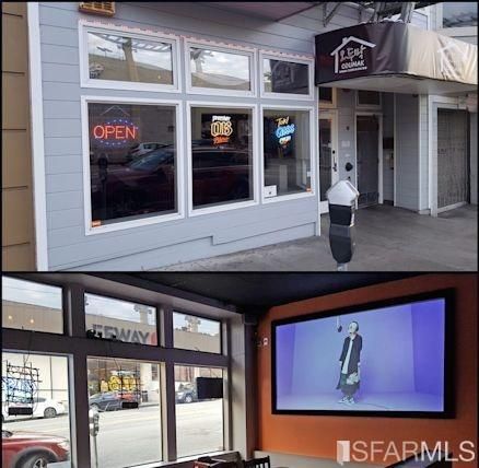 a view of a lobby with furniture