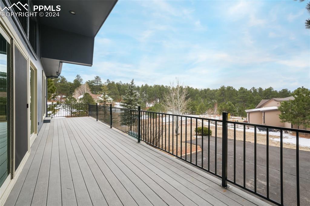 18585 Augusta Drive Monument, CO 80132 - Photo 49 of 50 a view of balcony with wooden floor