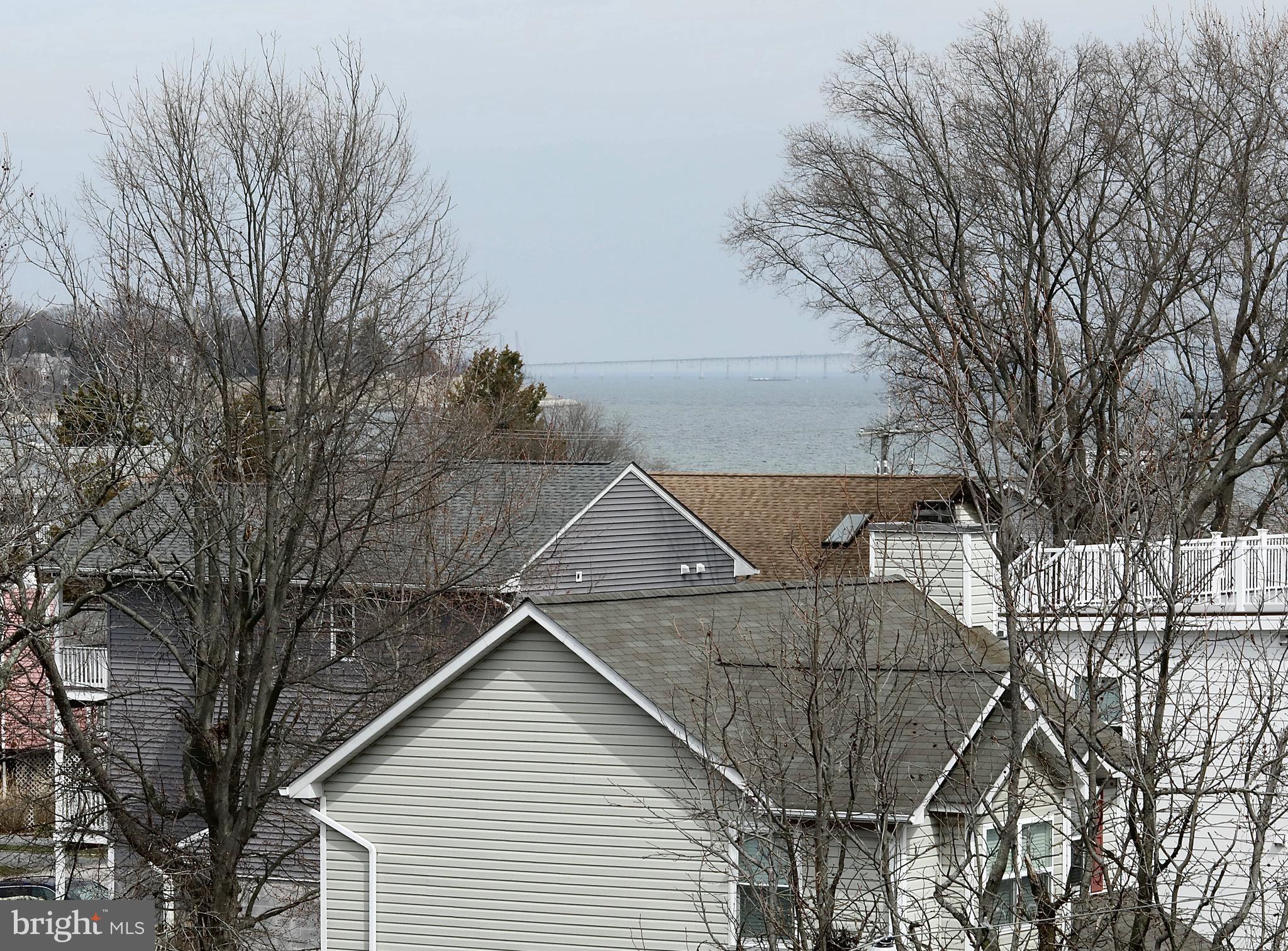 1413 Howard Road Annapolis, MD 21403 - Photo 45 of 85 View of the Bay Bridge from Rooftop Deck