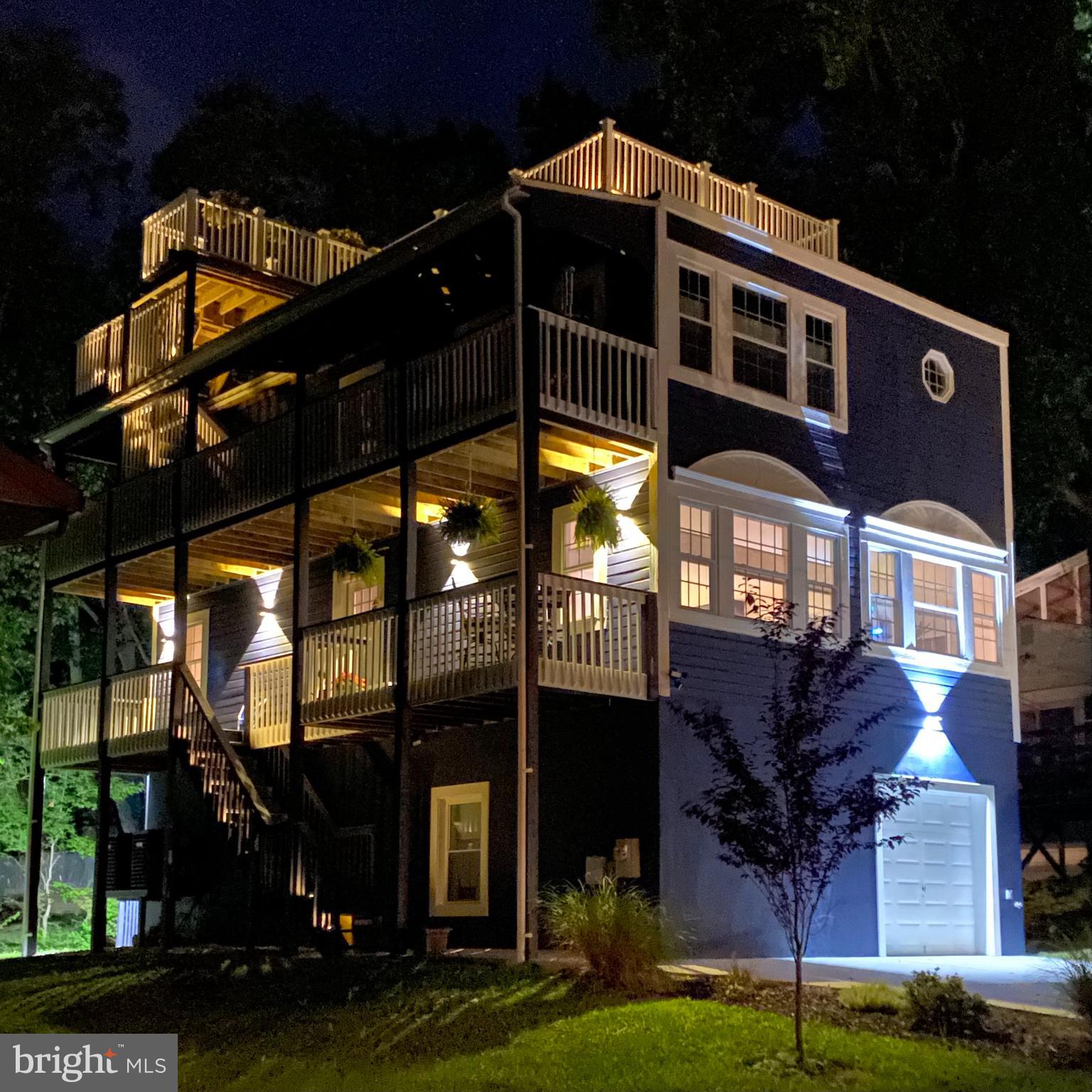 1413 Howard Road Annapolis, MD 21403 - Photo 76 of 85 All lit up at Night!