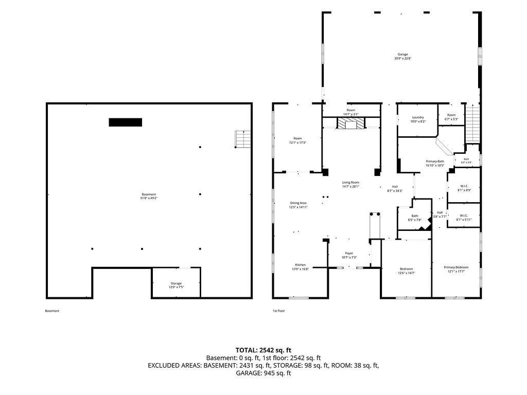 1750 River Road Beaver, PA 15009 - Photo 48 of 49 This is your floor plan on main and lower level.