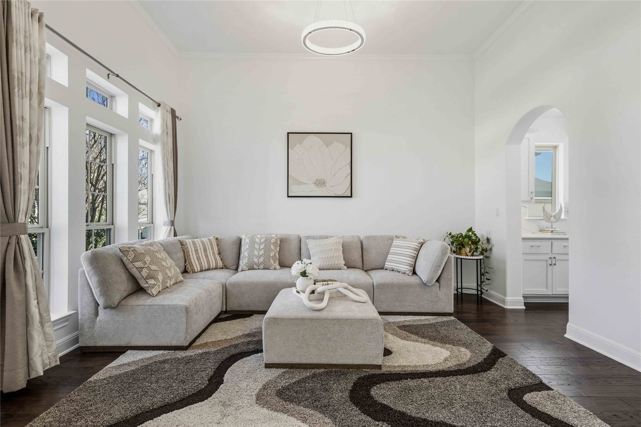 1517 Bardella Drive Leander, TX 78641 - Photo 5 of 40 Versatile space for formal dining room or sitting room with designer chandelier