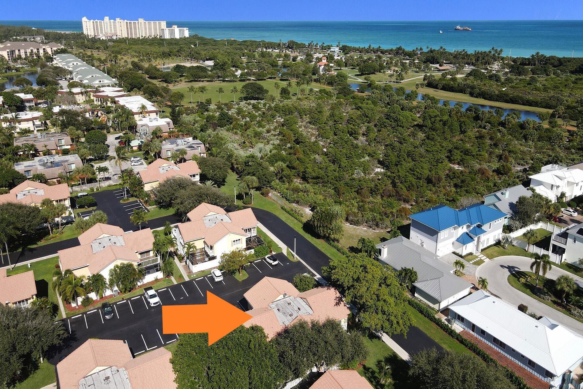 260 Seabreeze Circle, Unit 260 Jupiter, FL 33477 - Photo 28 of 29 Aerial with Marker 3