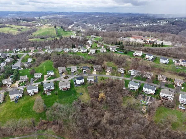 a view of a city with mountains