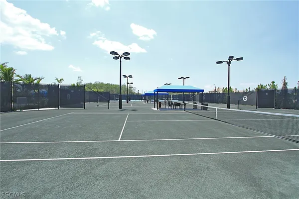 a view of a tennis court
