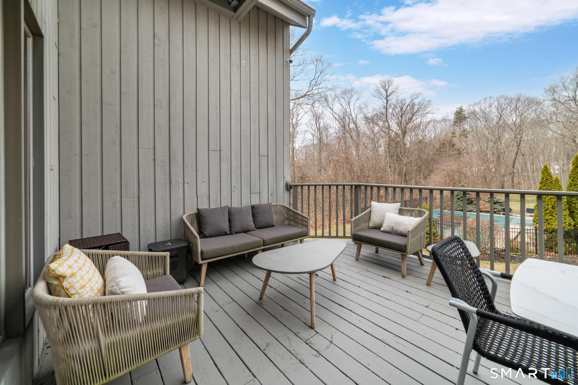 14 Fox Ridge Guilford, CT 06437 - Photo 36 of 39 a roof deck with couches and wooden floor