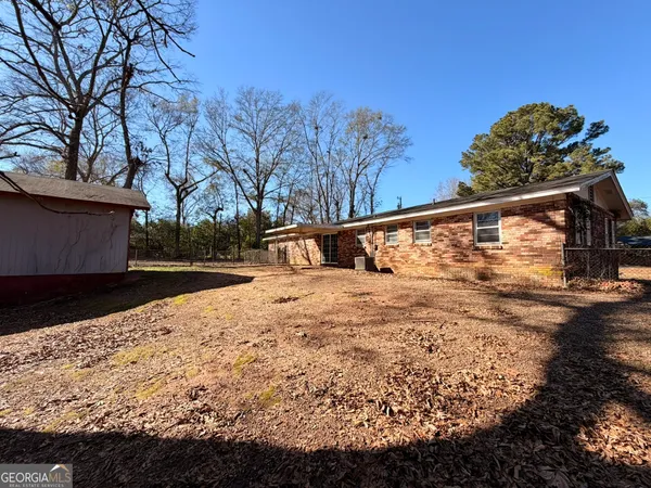 a backyard of a house