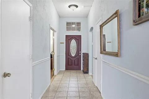 a view of a hallway with a elevator