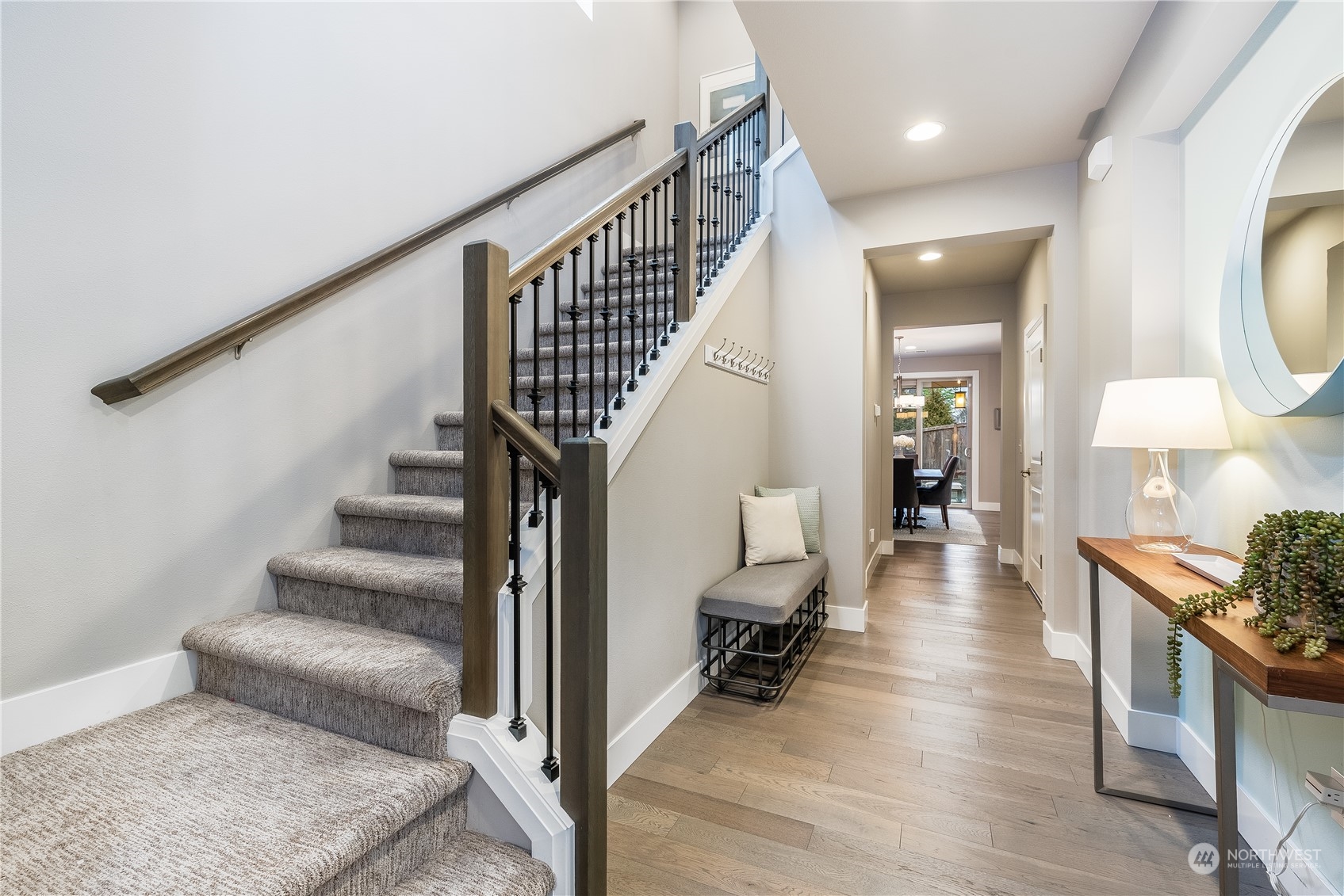 4105 Strumme Road Bothell, WA 98012 - Photo 15 of 40 a view of entryway and hall with wooden floor