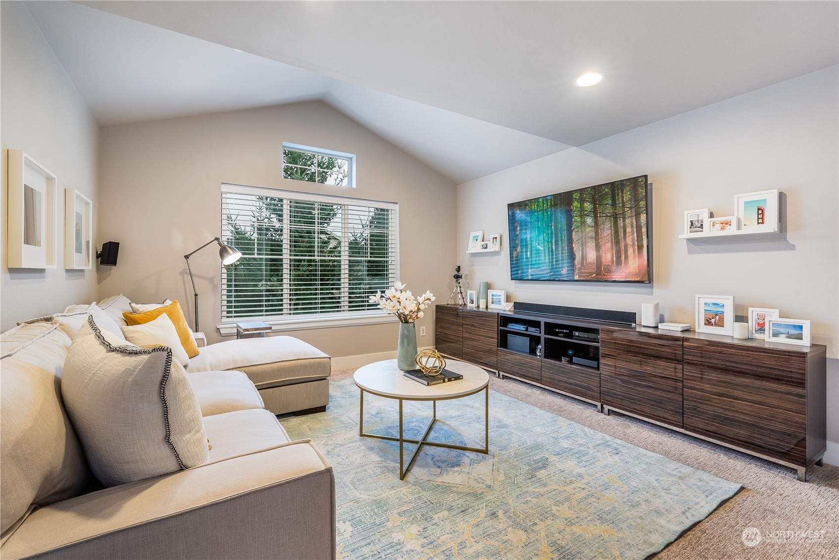 4105 Strumme Road Bothell, WA 98012 - Photo 17 of 40 a living room with furniture and a large window