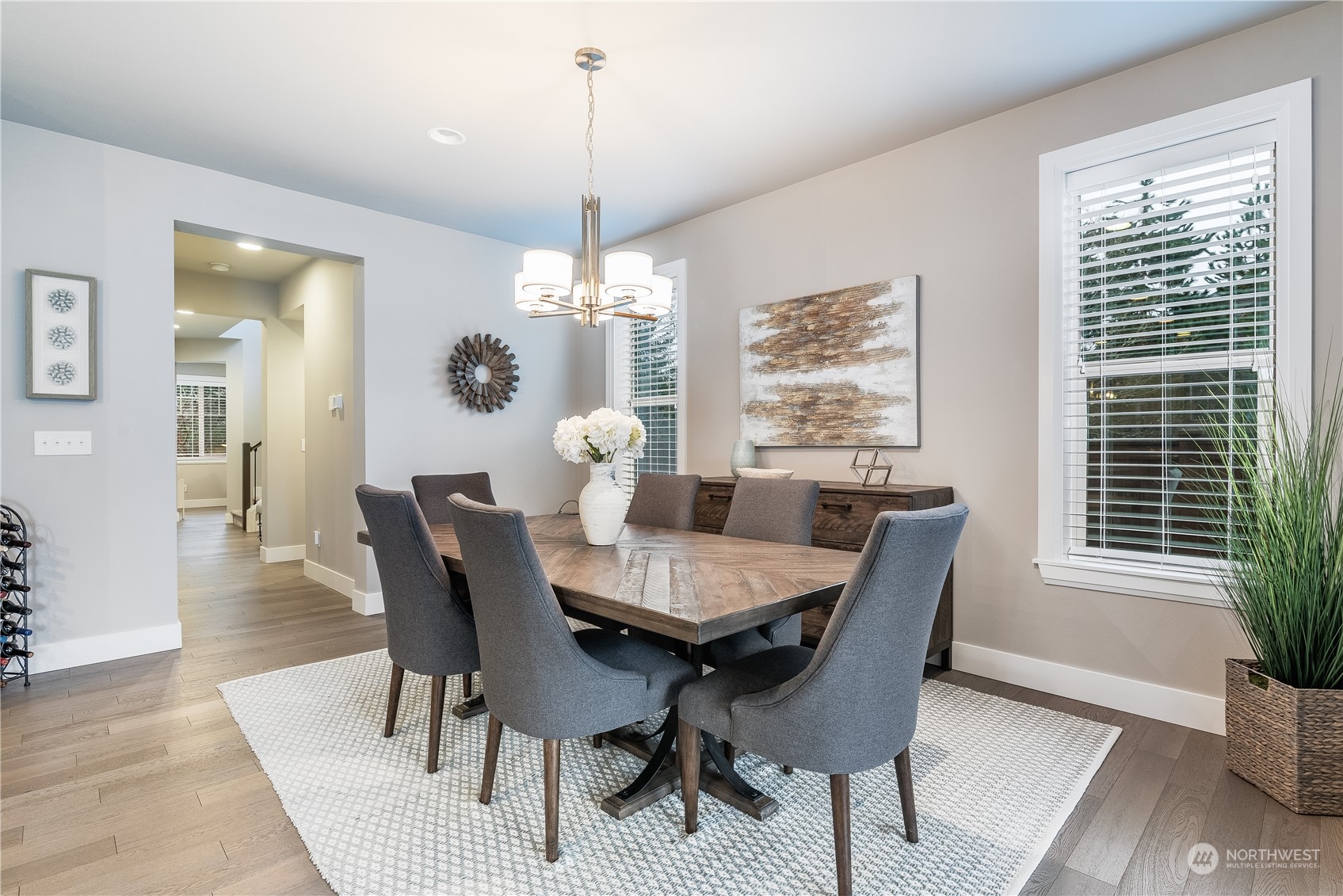 4105 Strumme Road Bothell, WA 98012 - Photo 7 of 40 a view of a dining room with furniture window and wooden floor