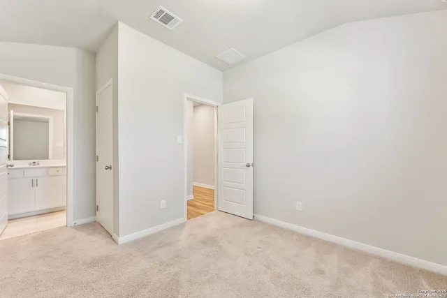 a view of an empty room