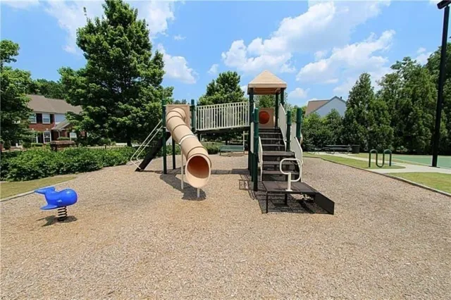 a view of a basketball court