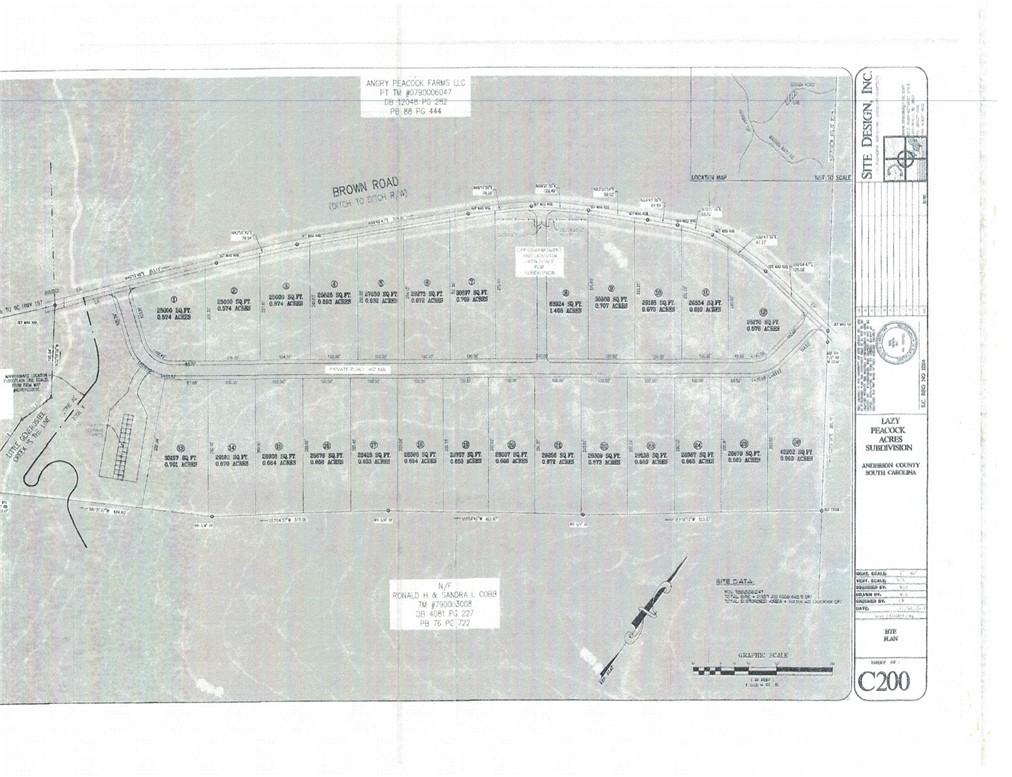 0 Brown Road Starr, SC 29684 - Photo 12 of 12 Unapproved or recorded subdivision plans