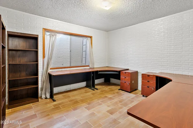 a room with furniture