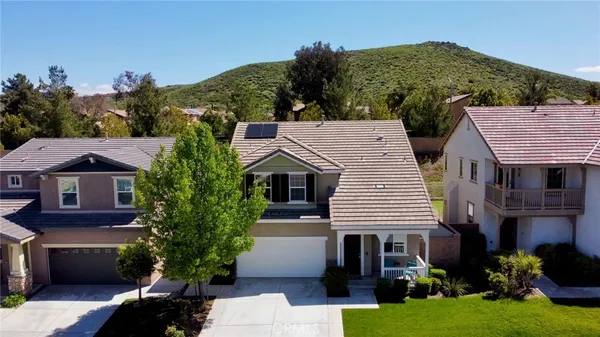 a aerial view of a house