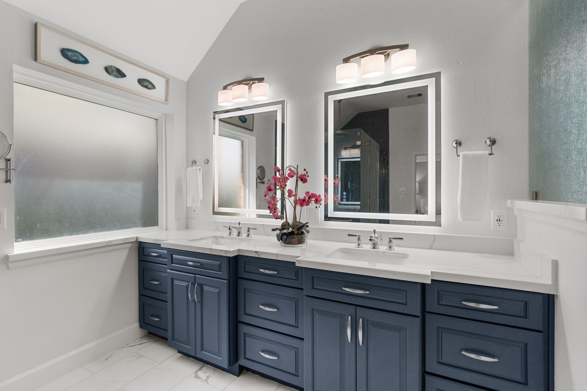 3426 Summer Ranch Drive Katy, TX 77494 - Photo 24 of 48 Dual sink vanity with abundant counter space, framed mirrors, and stylish cabinetry offers both functionality and a polished, upscale feel.